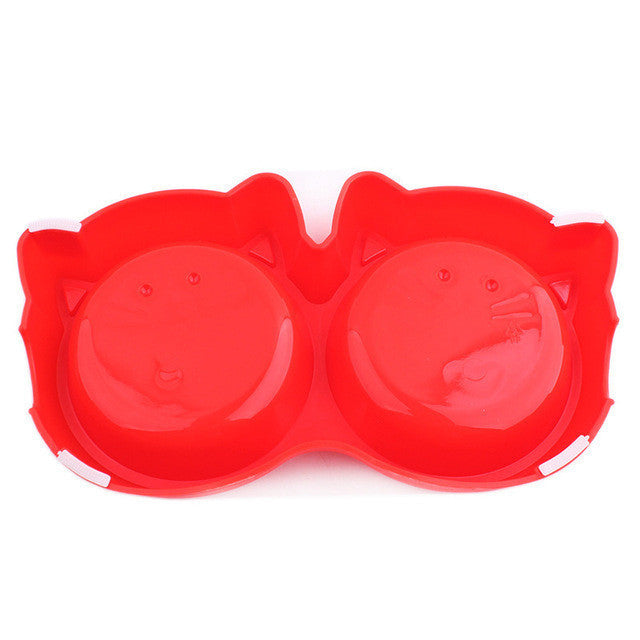 Plastic Cat Face Bowl