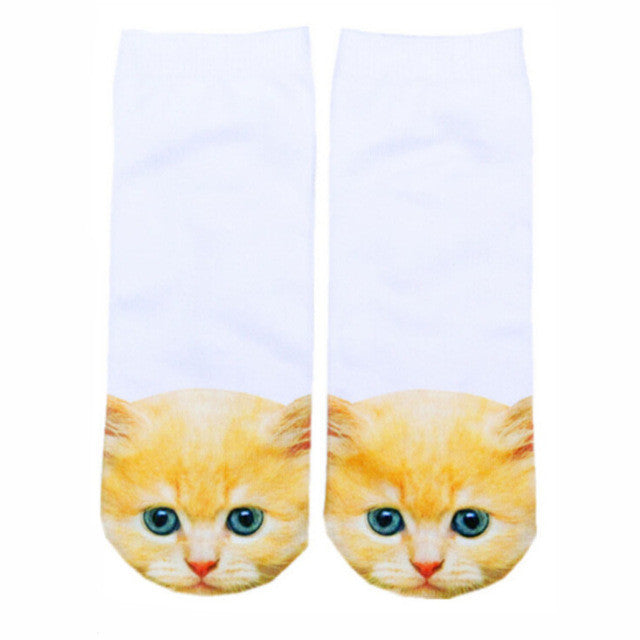 Cat Short Ankle Socks (1 Pair)