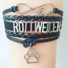 Infinity Love Rottweiler Bracelets