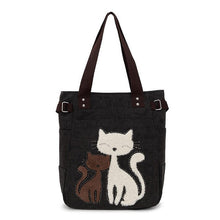 Women's Cute Cat Canvas Handbag