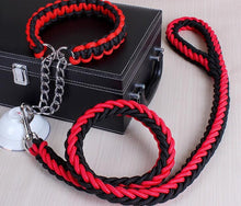 High Quality Color Collar Braided Rope Dog Leashes Pet