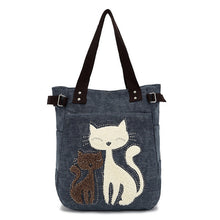 Women's Cute Cat Canvas Handbag