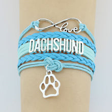 Infinity Love Dachshund Dog Bracelet