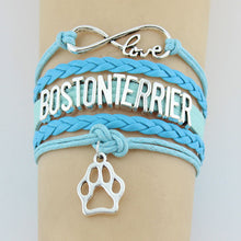 Infinity Love Boston Terrier Bracelet
