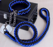 High Quality Color Collar Braided Rope Dog Leashes Pet