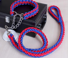 High Quality Color Collar Braided Rope Dog Leashes Pet