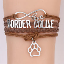 Infinity Love Border Collie Bracelet