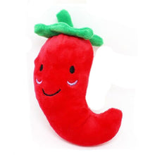Plush Puppy Chew Squeaky Fruit & Vegetable Toys