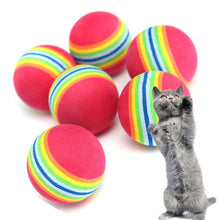 Colorful Cat Soft Foam Rainbow Balls (6Pcs)