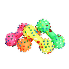 Colorful Dotted Dumbbell Shaped Dog Toy