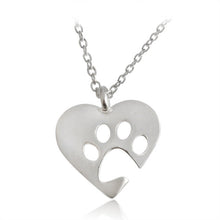 I Love Kitty Paw Necklace