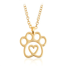 I Love Kitty Paw Necklace