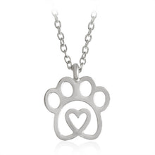 I Love Kitty Paw Necklace