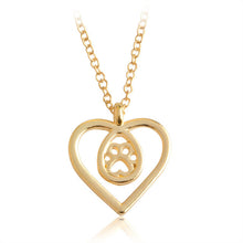 I Love Kitty Paw Necklace
