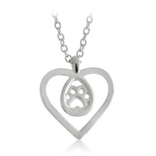 I Love Kitty Paw Necklace