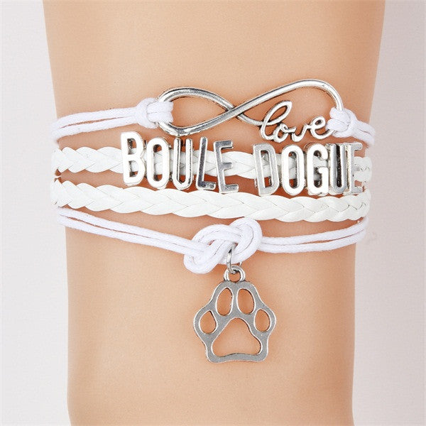 Infinity Love Boule Dogue Bracelet