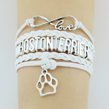 Infinity Love Boston Terrier Bracelet